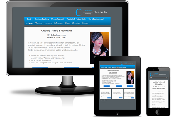 CMS-Webseite mit WordPress - Charisma-Coaching-Wedler.de - Rheda Wiedenbrück