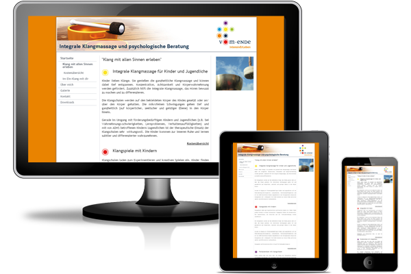 Jimdo Website - Klangmassage-und-Beratung.de