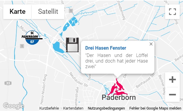 Individuelle Marker in Google Map