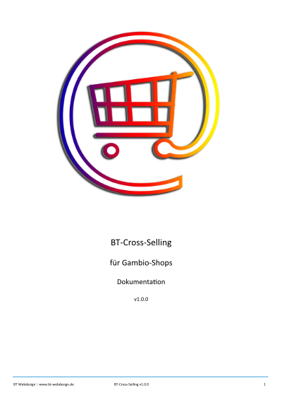 Dokumentation BT-Cross-Selling - Cross Selling Artikel für Gambio-Shops