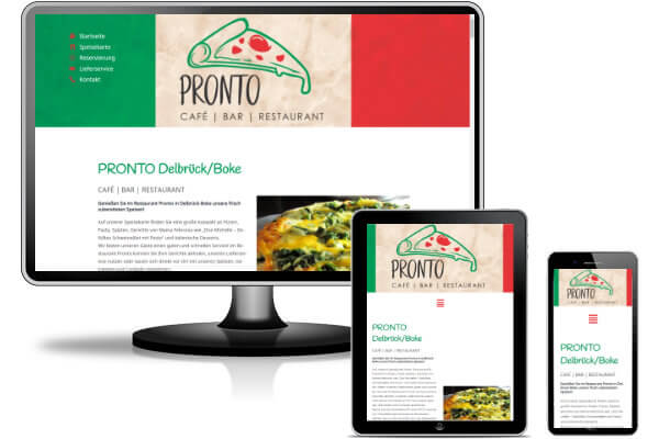 Referenz Pizzeria Pronto Delbrück-Boke