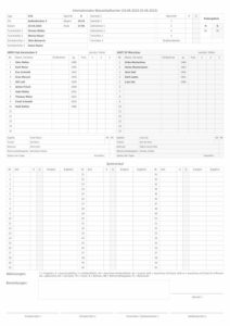 Wasserball PDF-Spielprotokoll - erstellt mit WordPress Plugin