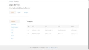 Wordpress Plugin Turnierspielplan - Frontend